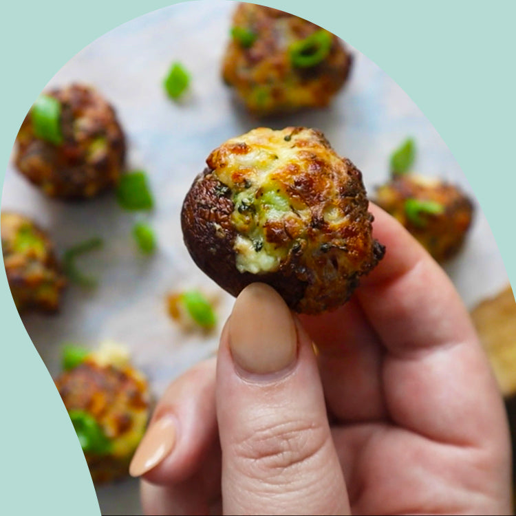 Vegetarian Stuffed Mushrooms – Comfee’