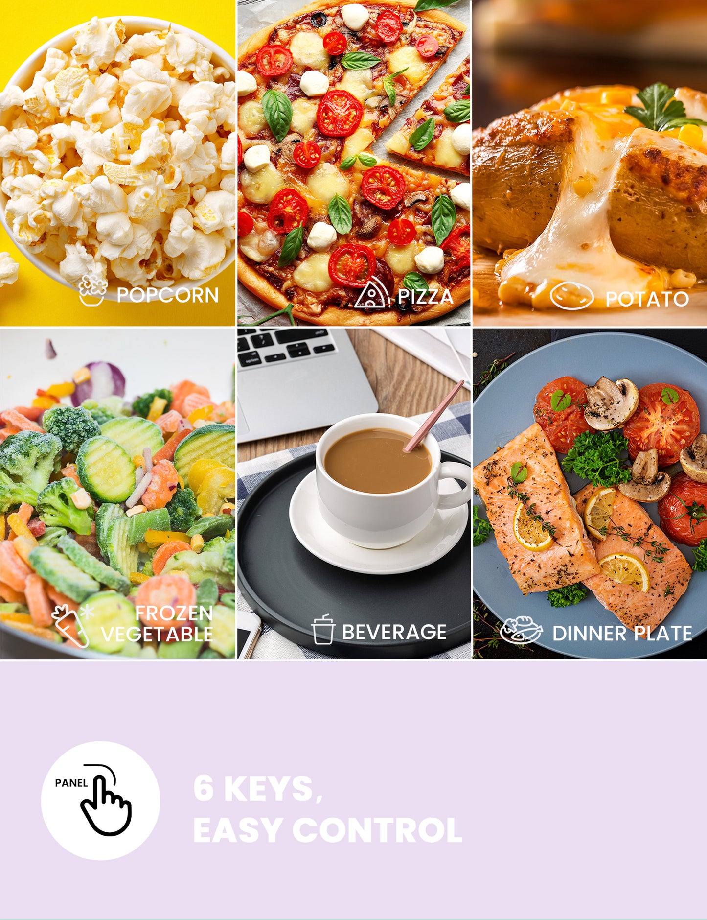 6 food types which can be cooked by the comfee retro microwave