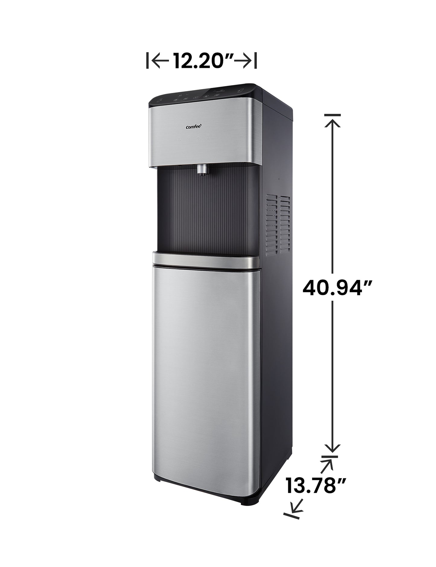 Dimensions of Bottom Loading Water Dispenser