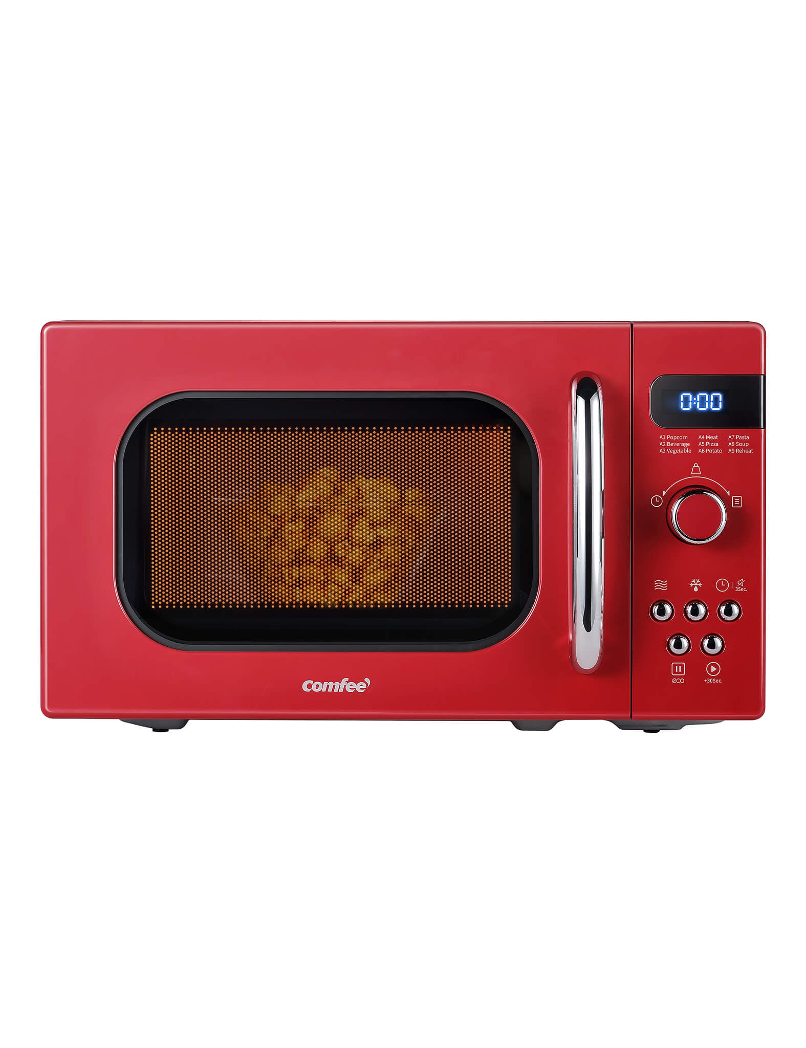 Retro Microwave Oven Red - Main Image