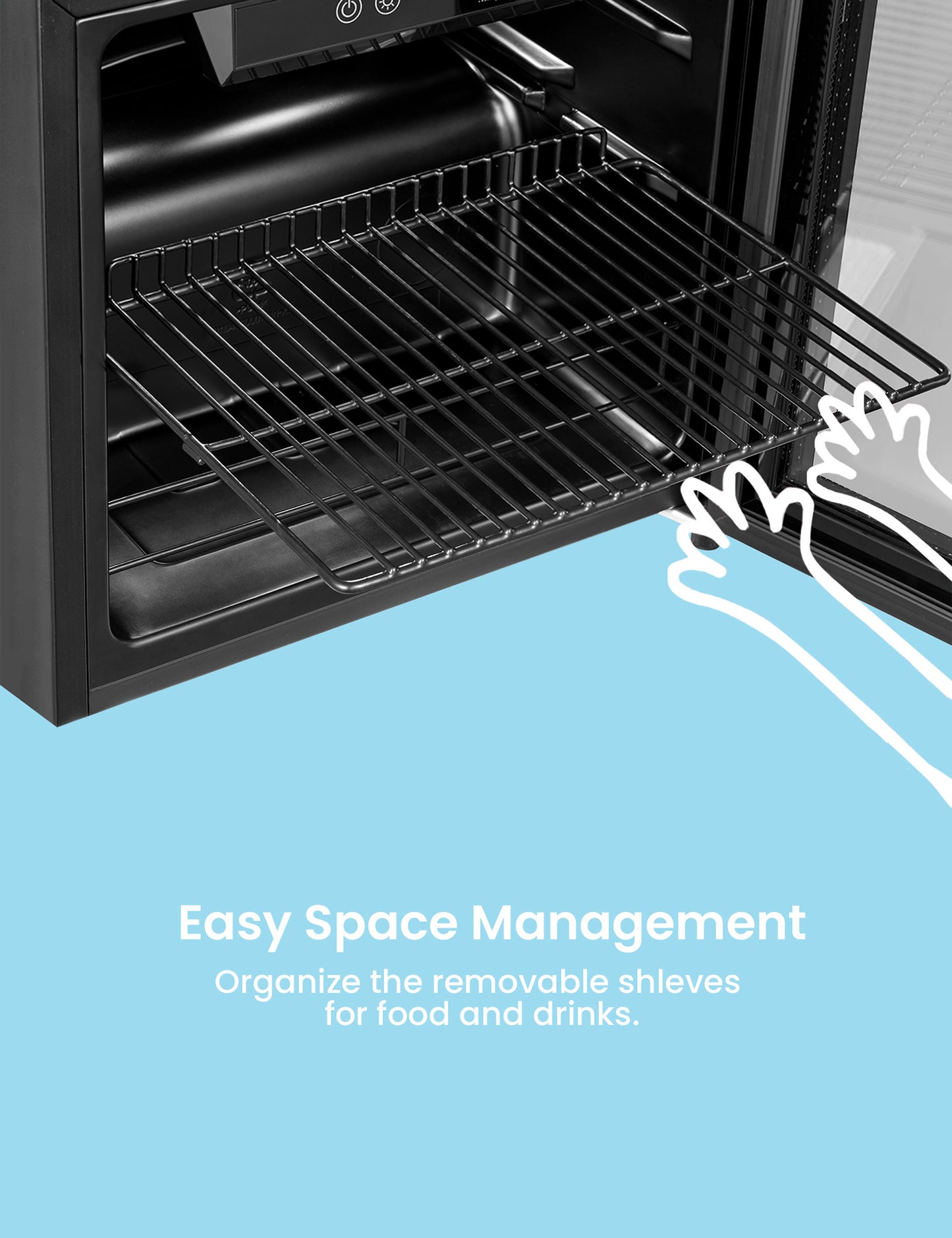 comfee beverage cooler refrigerators removable shelves