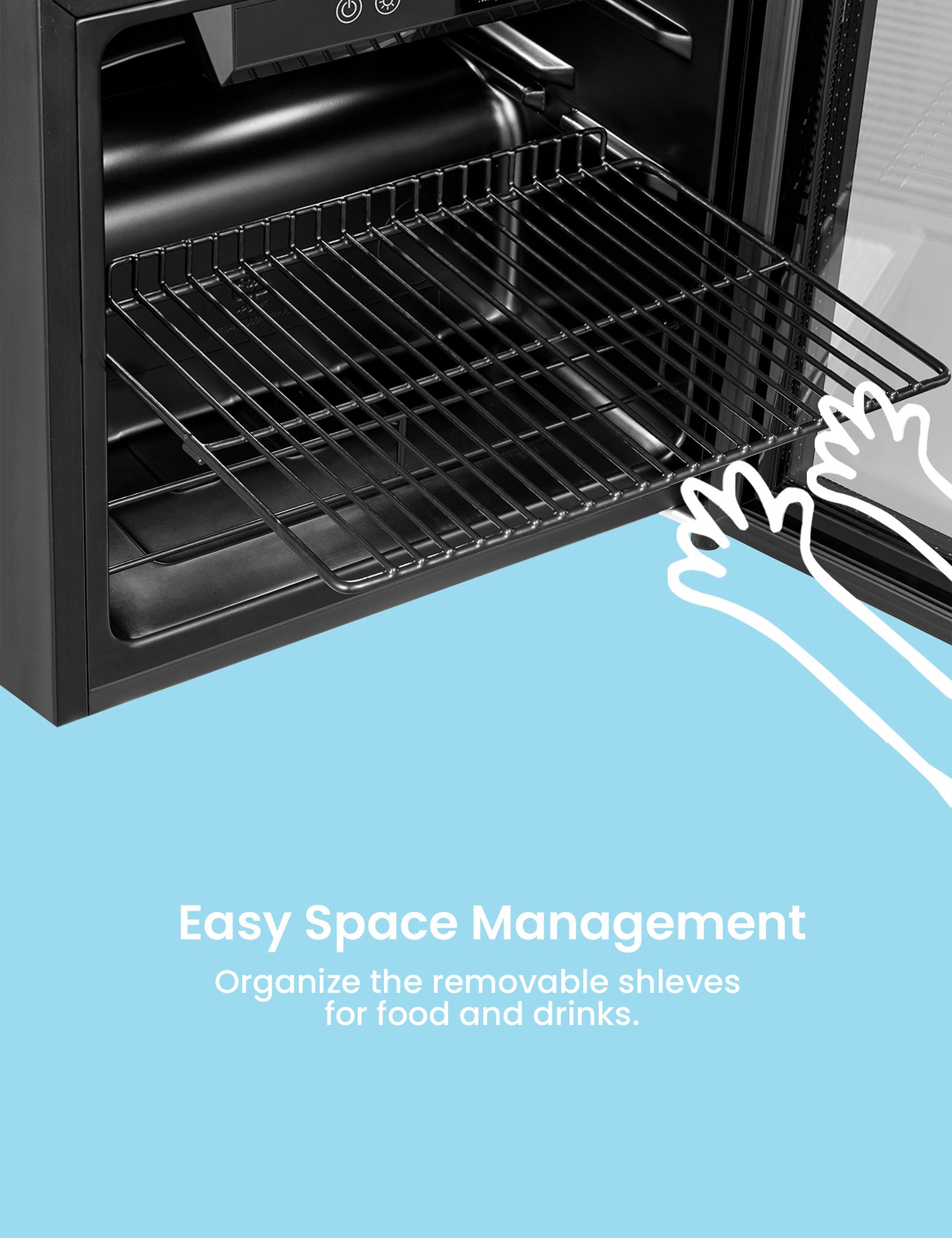 comfee beverage cooler refrigerators removable shelves