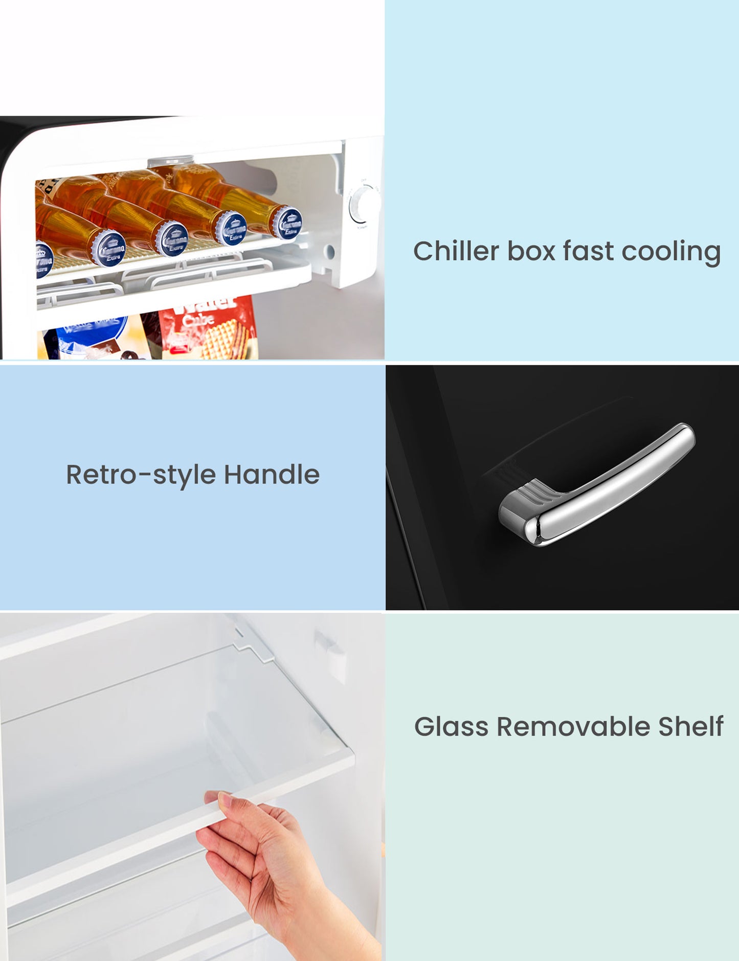 features of comfee compact fridge
