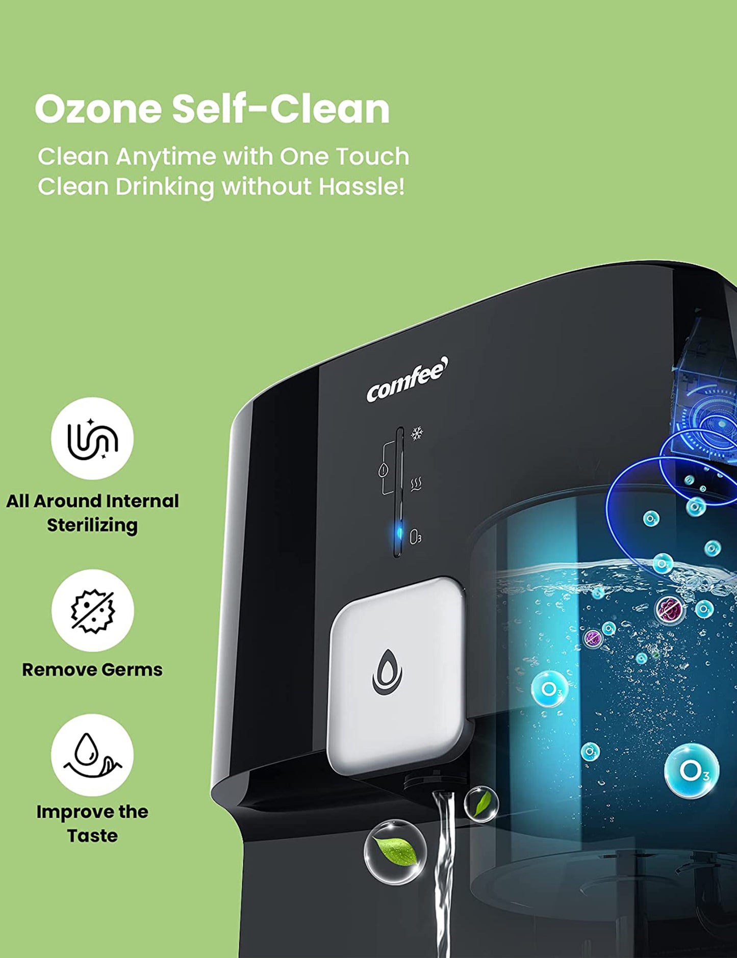 specification of bottom loading water dispenser