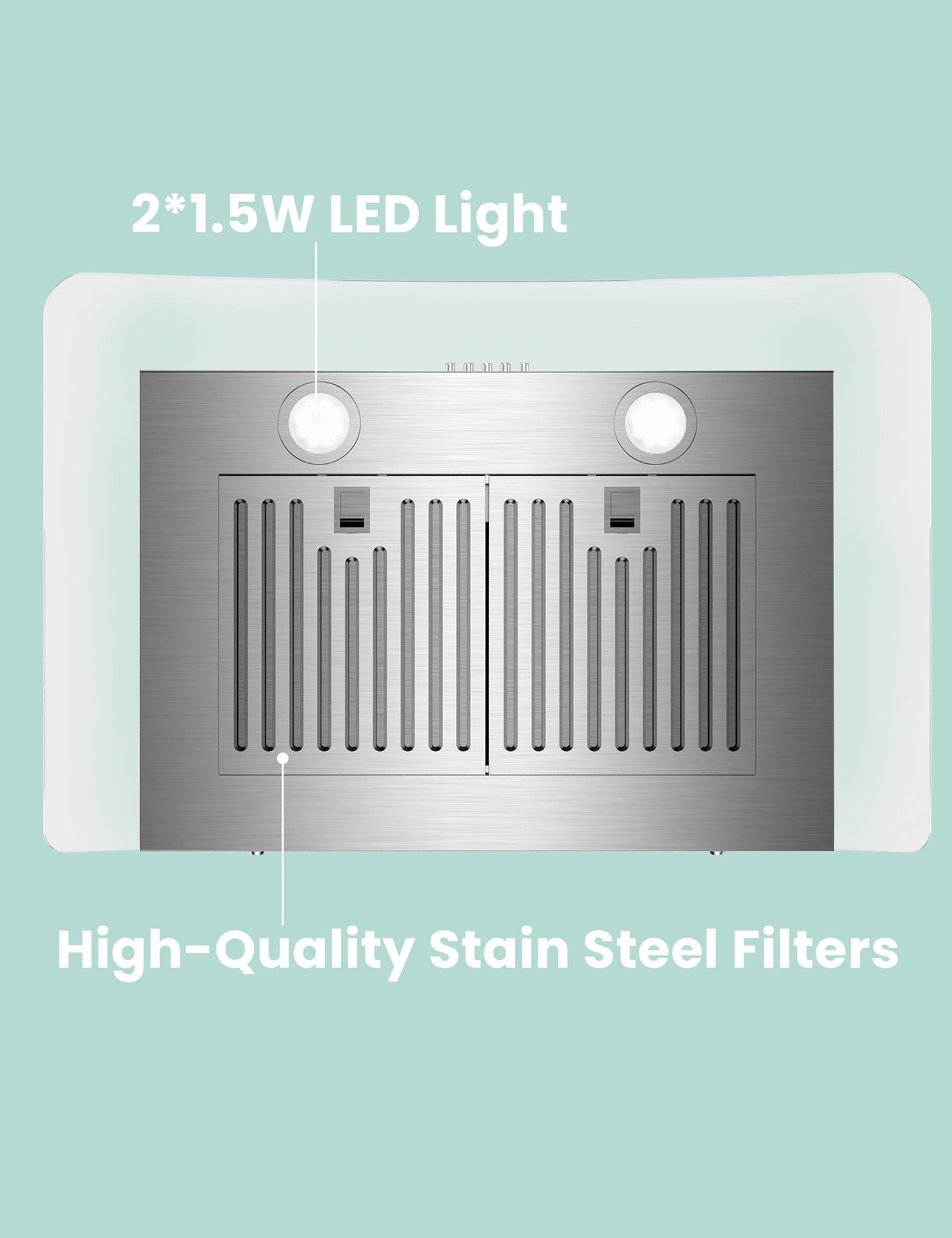 led lights on range hood