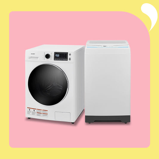 washer and dryer combo with portable washing machine