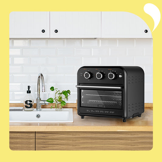 an air fryer toaster oven on the table