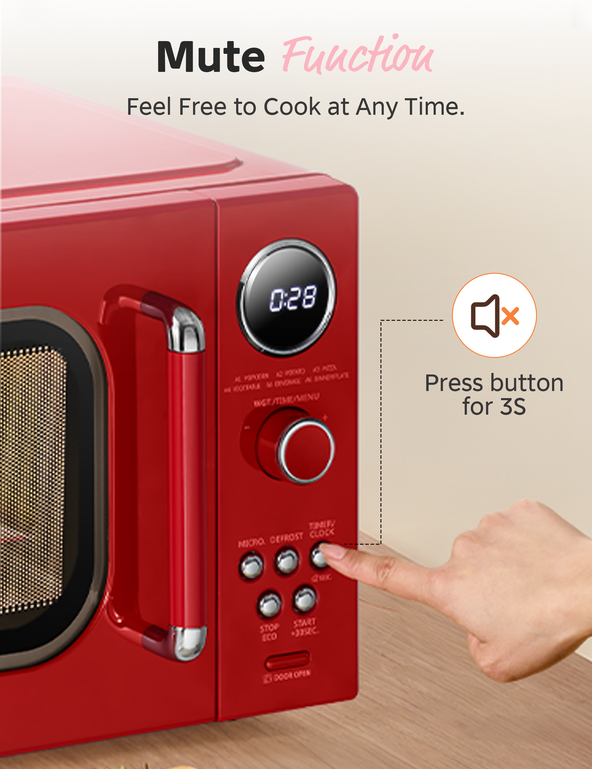 Benefits and practical uses of the microwave mute function