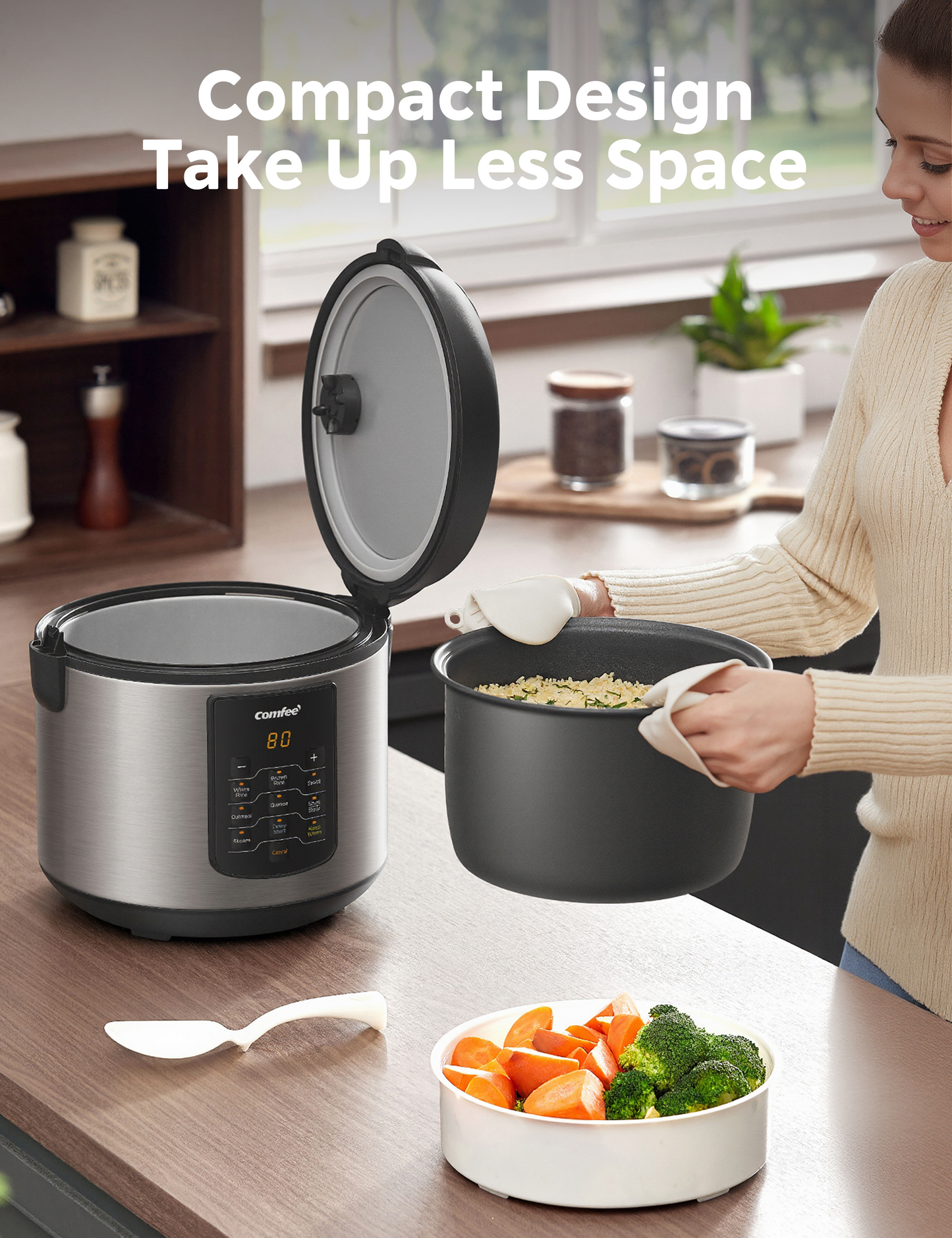 5.2 Qt Stainless Steel Rice Cooker