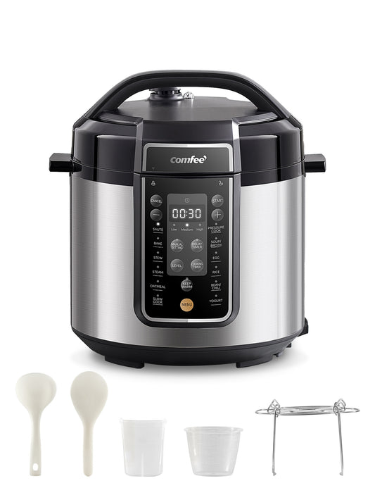 comfee black electric pressure cooker