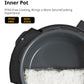 half of rice in a pressure cooker