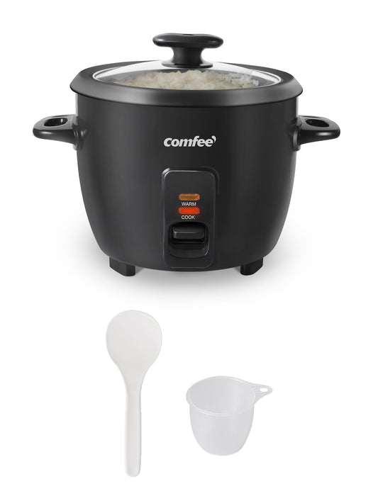 6 Cups Cooked Rice Cooker - Black