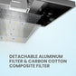 detachable aluminum and carbon cotton range hood filters