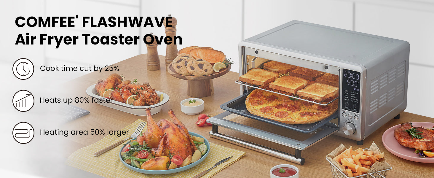 Flashwave Rapid Heat Toaster Oven Combo Comfee Comfee’
