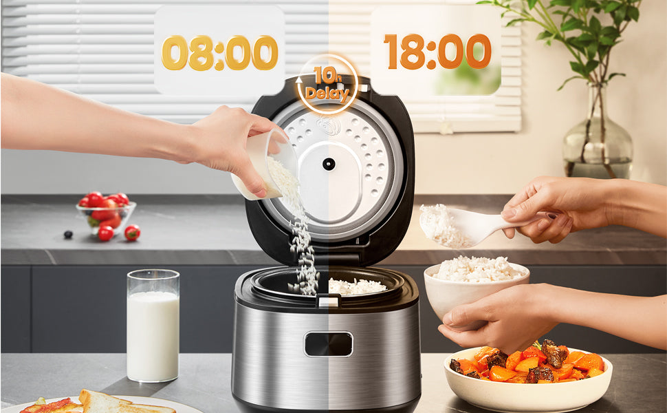 Compact Rice Cooker Ceap 8 Cups Cooked Mini Rice Cooker - Comfee – Comfee’
