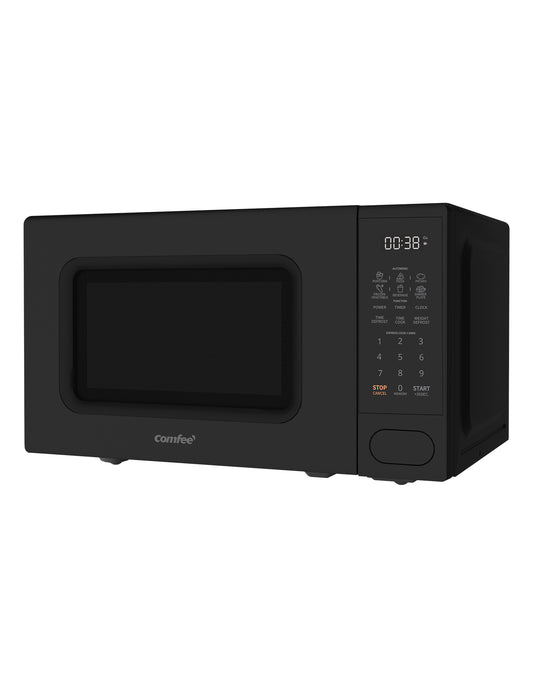 black comfee retro microwave