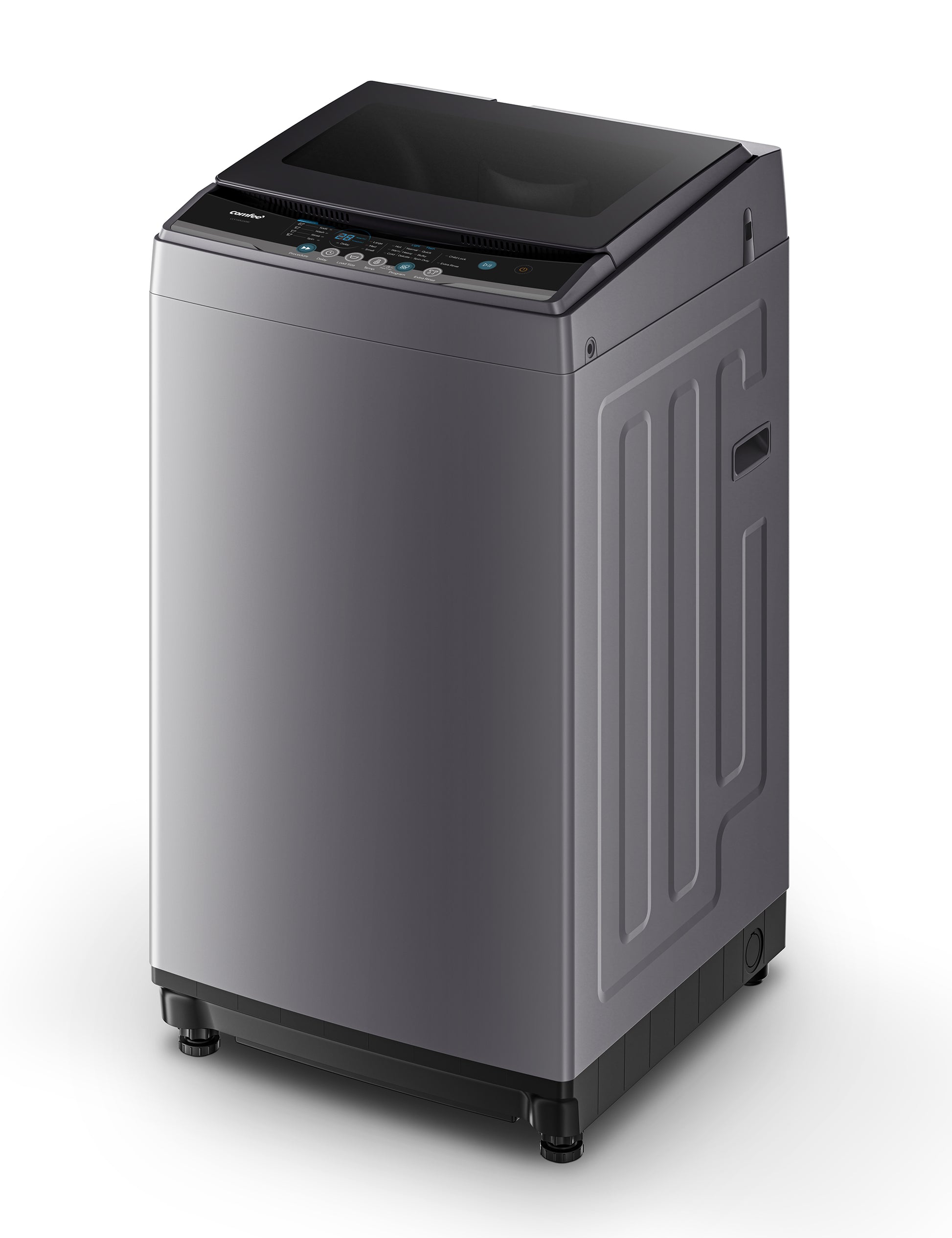 overview of grey comfee washing machine