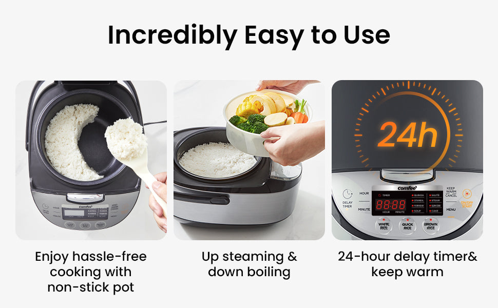 Comfee Rice Cooker Valve 10 Cups Cooked Rice Cooker - Comfee – Comfee’