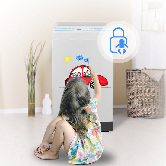 COMFEE’ Washing Machine 2.4 CU.FT LED Portable Washing Machine and Washer Lavadora Portátil Compact Laundry, 8 Models, Environmentally Friendly, Child