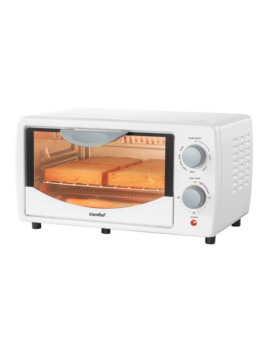  COMFEE' Toaster Oven Countertop, 4-Slice, Compact Size, Easy to  Control with Timer-Bake-Broil-Toast Setting, 1000W, White (CFO-BB102): Home  & Kitchen