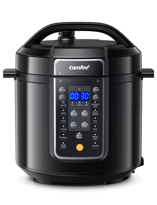 comfee black electric pressure cooker