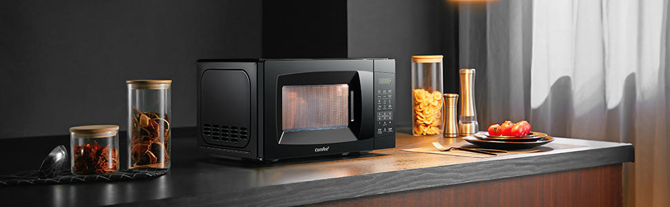 COMFEE' EM720CPL-PMB Countertop Microwave Oven with Sound On/Off