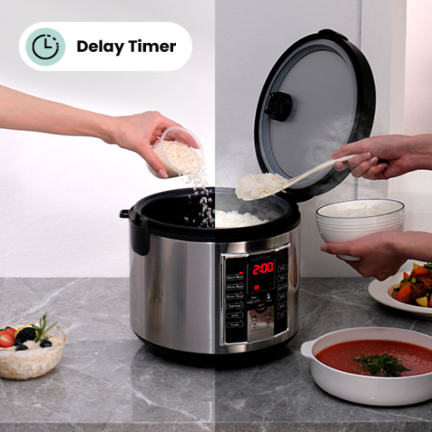 Rice Cooker With Non Stick Stainless Steel Inner Pot - Comfee – Comfee’
