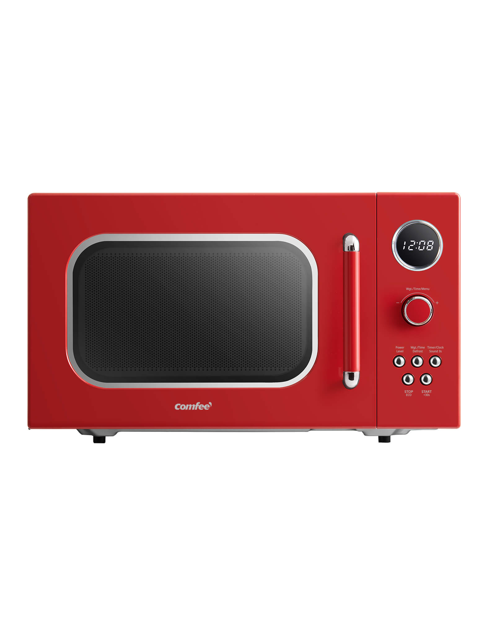 red comfee retro microwave oven