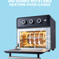 open comfee air fryer toaster oven showing rotisserie