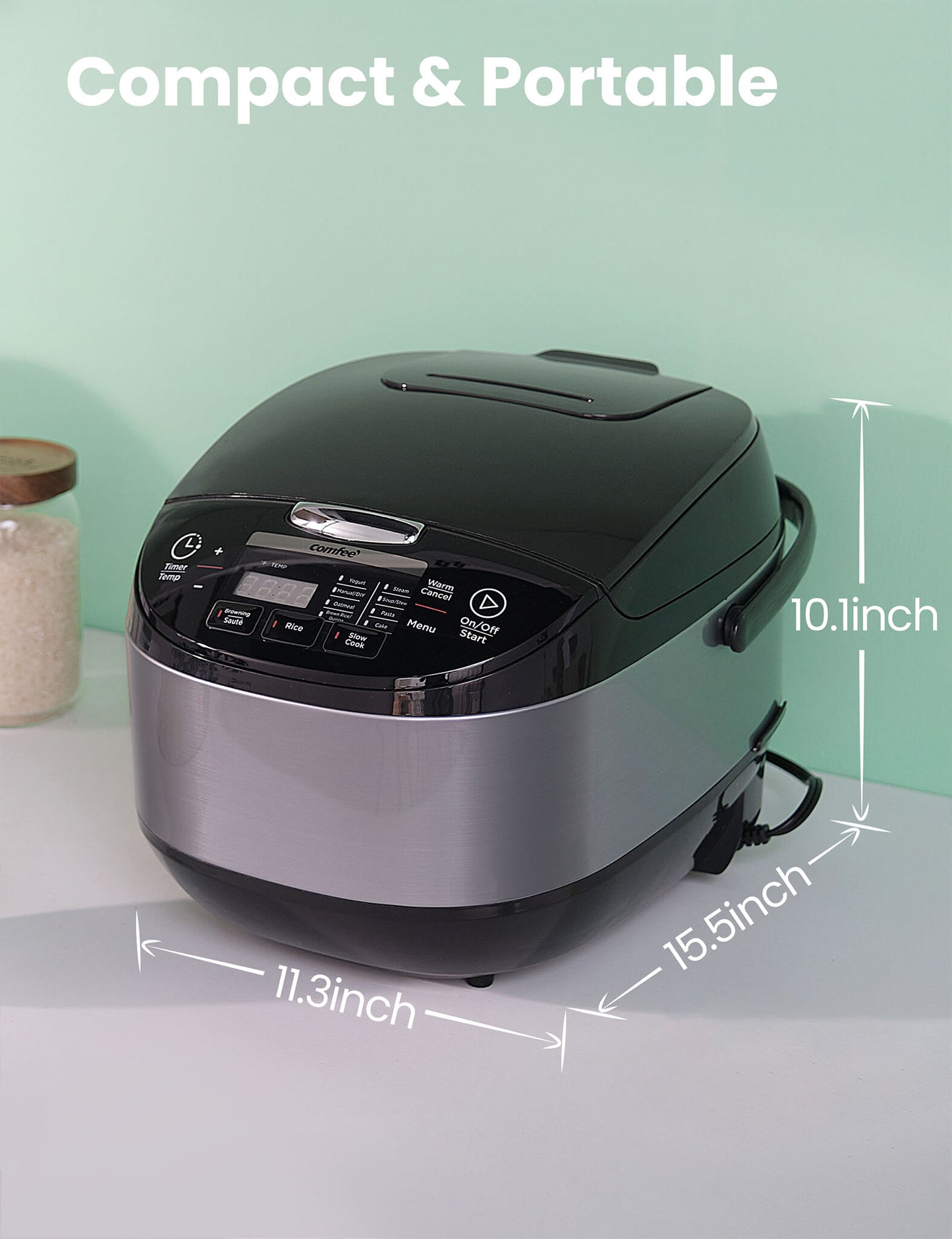 description of rice cooker size