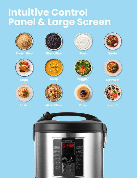 Rice Cooker With Non Stick Stainless Steel Inner Pot - Comfee – Comfee’