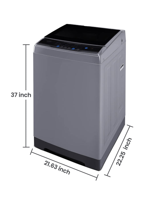 dimensions of grey portable washing machine
