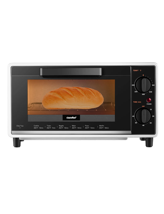 mini 2 slices countertop taster oven with bread inside