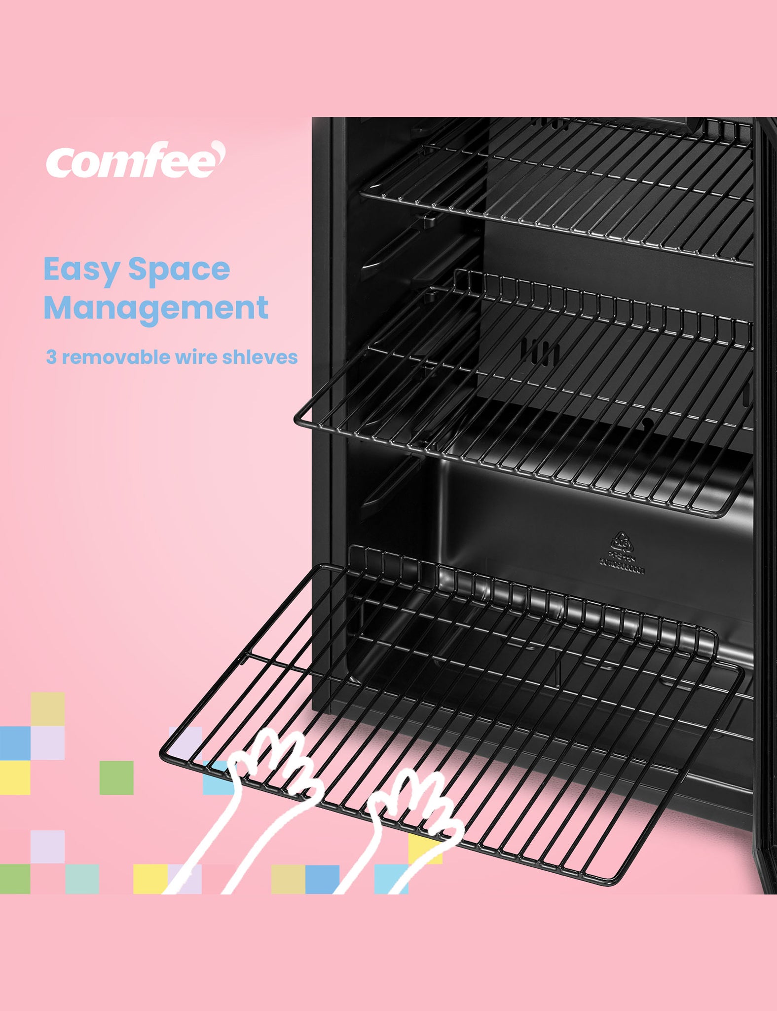 comfee beverage cooler refrigerators removable shelves