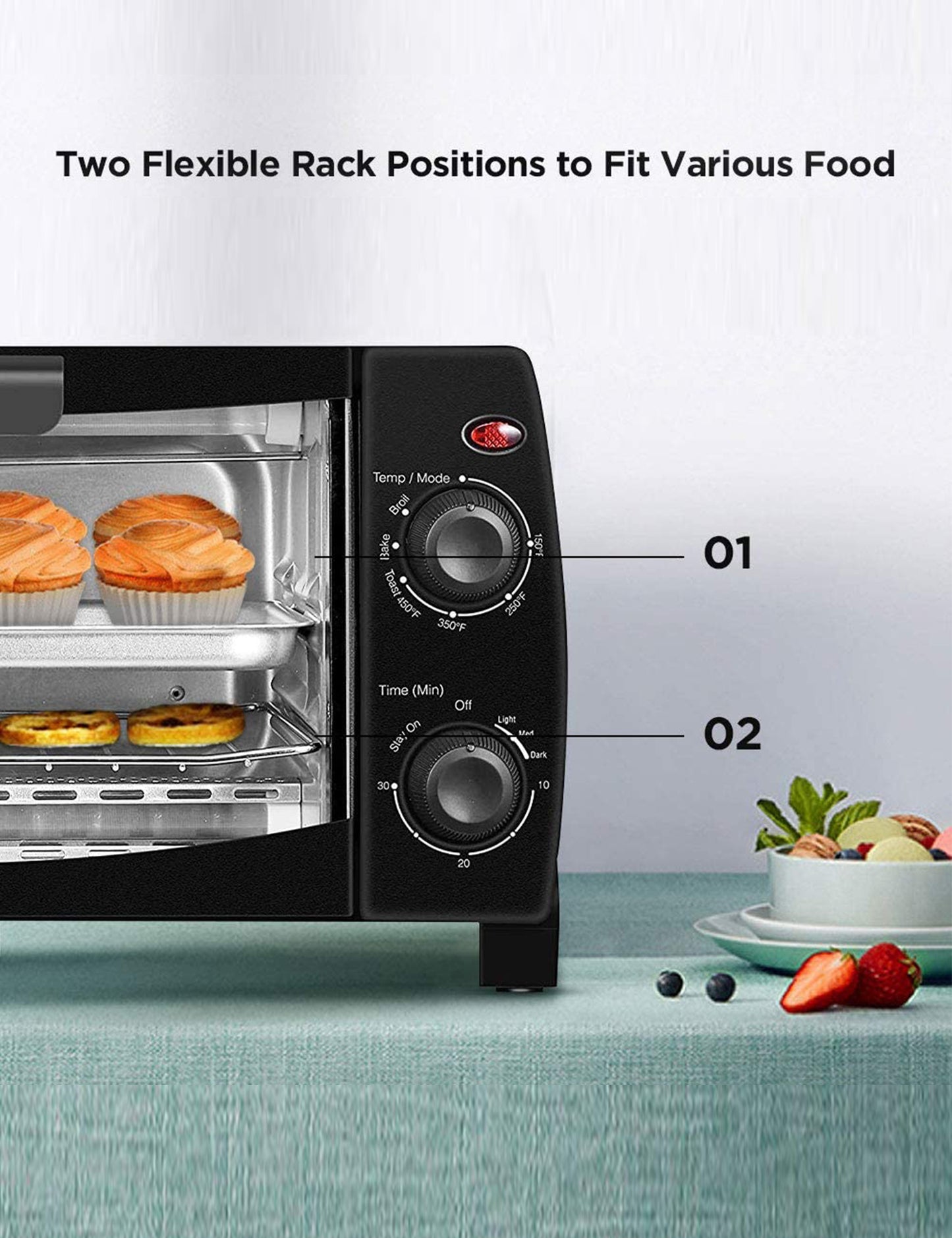 comfee toaster oven control panel