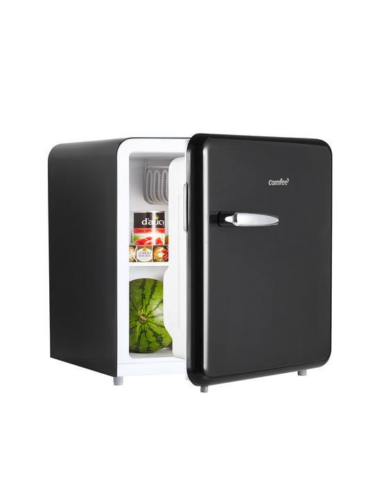 Black Retro Style Mini Refrigerator With Freezer Comfee Comfee’