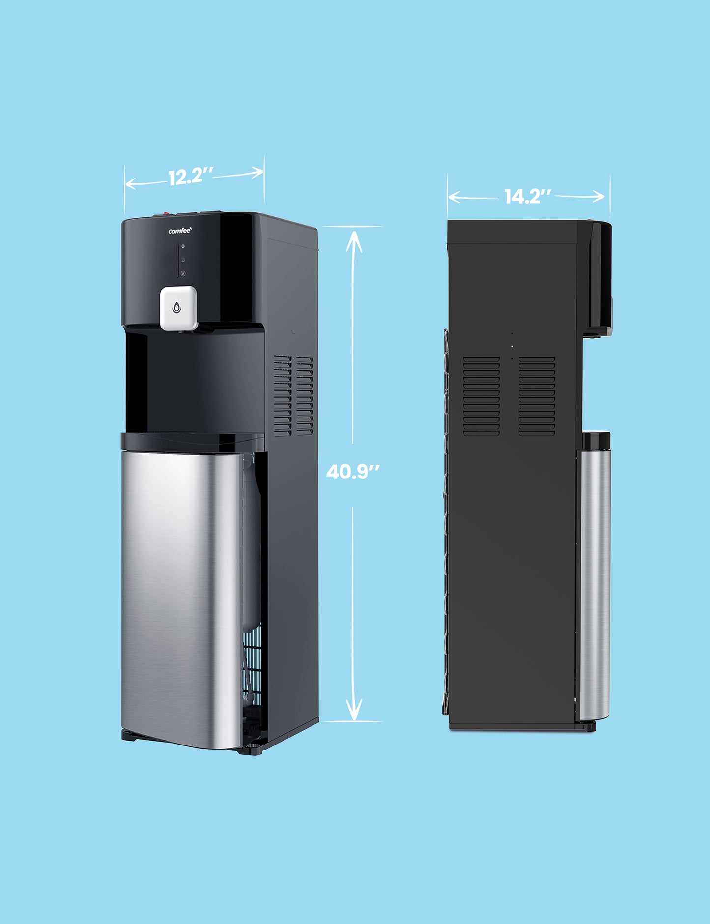 dimensions of water dispenser