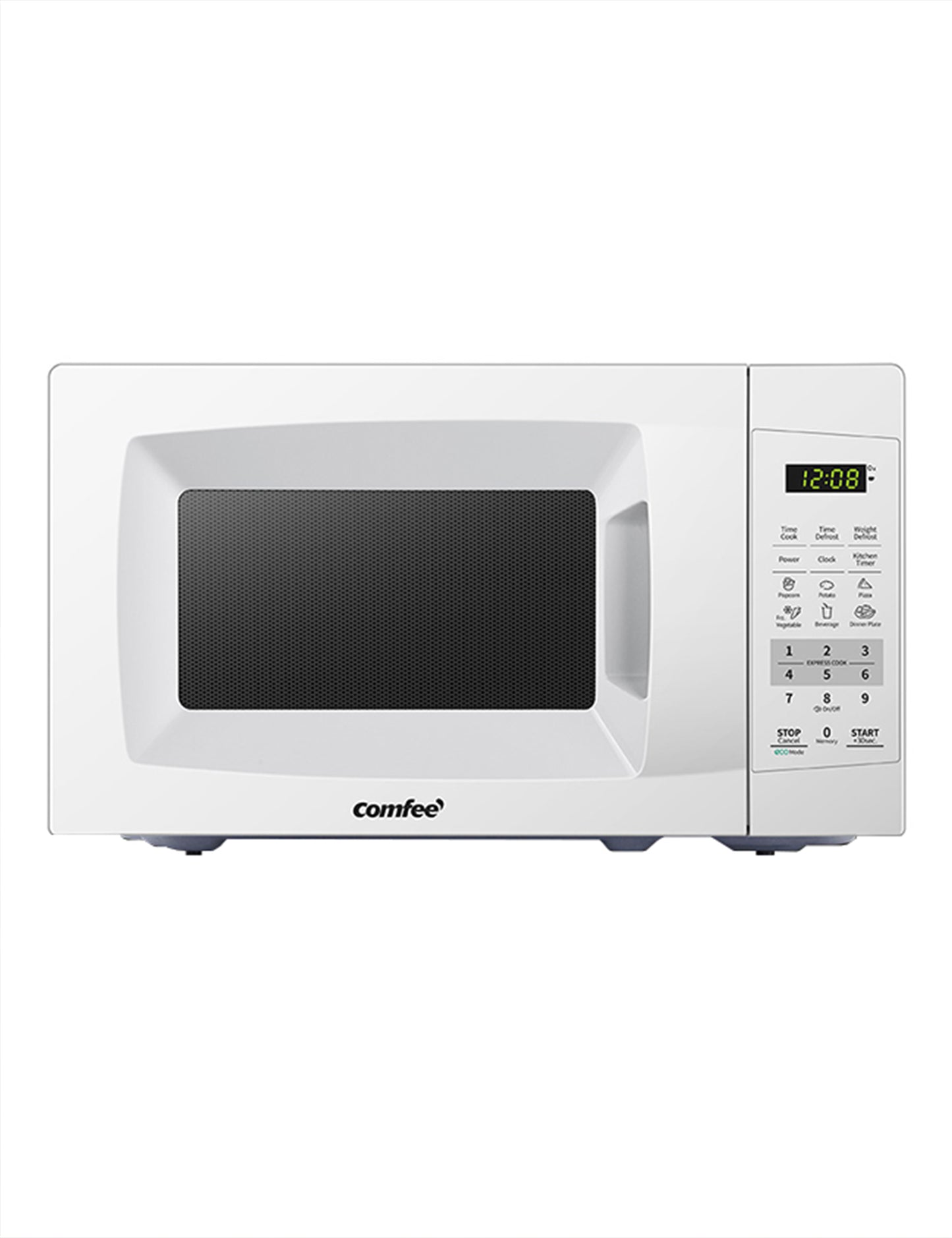 small white comfee microwave oven