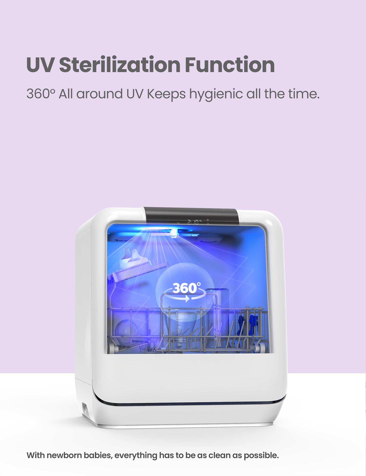 detail function of mini dishwasher