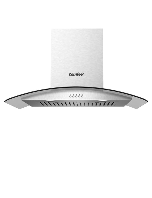 Comfee 30 Ductless/Ducted Convertible Pyramid 350 CFM Wall Mount Vent  Range Hood, Stainless Steel, CVP30W4AST 