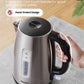 comfee stainless steel electric kettle with hand-protect design