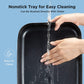 hands cleaning ceramic skillet pan