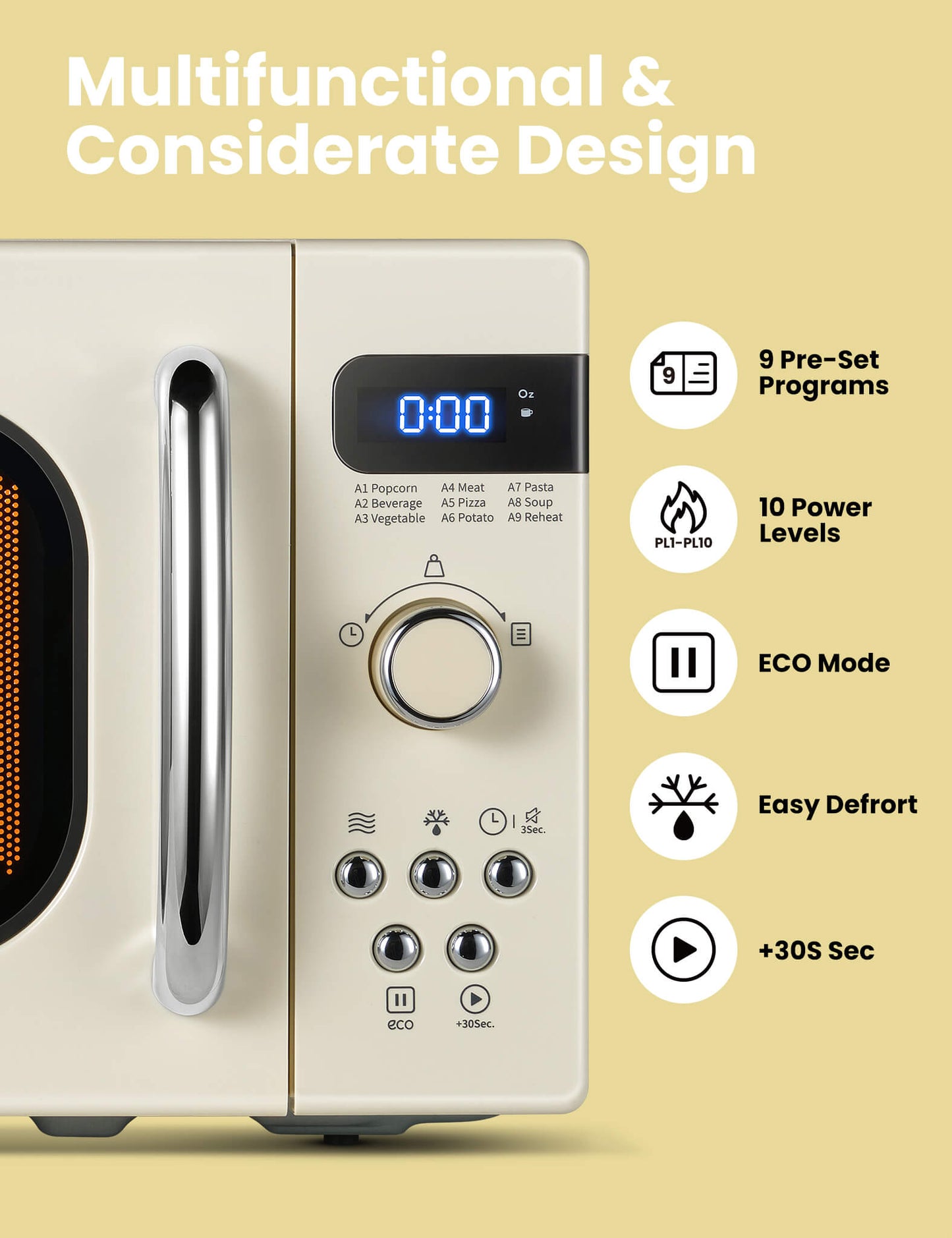 specifications of comfee microwave