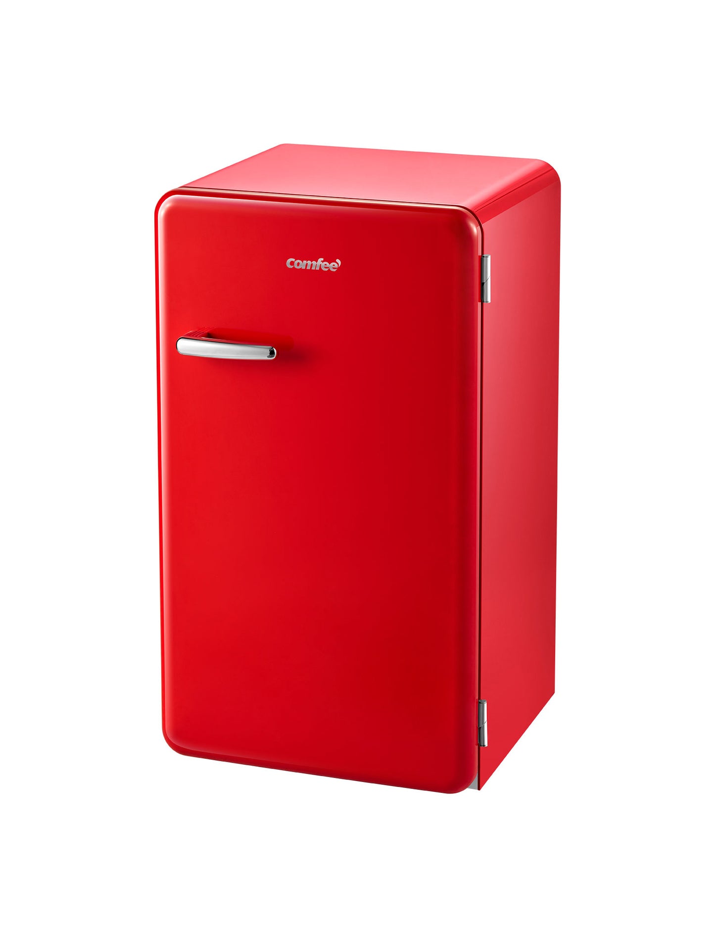 red retro style small fridge