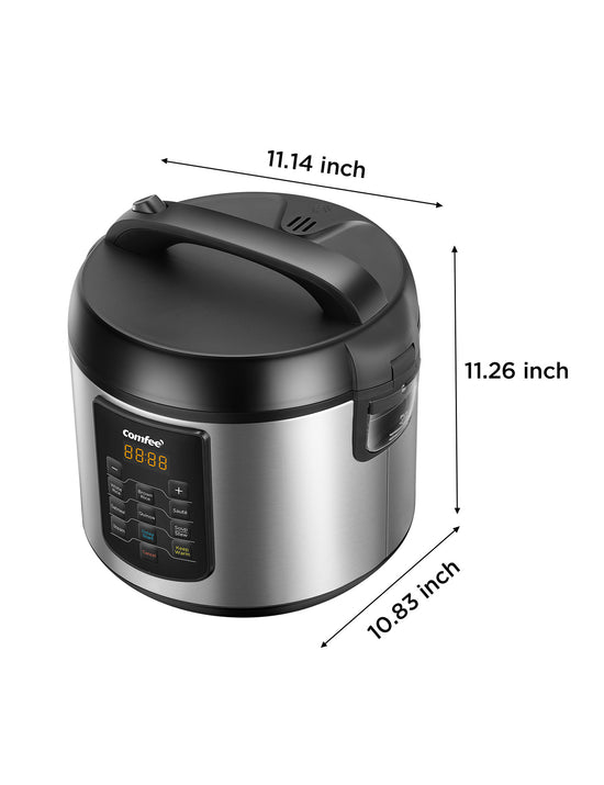 Electric Rice Cooker With Stainless Steel Inner Pot Comfee Comfee’