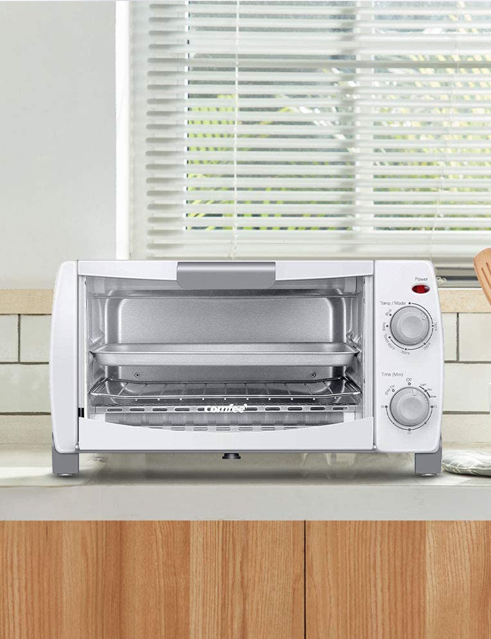 small white toaster oven