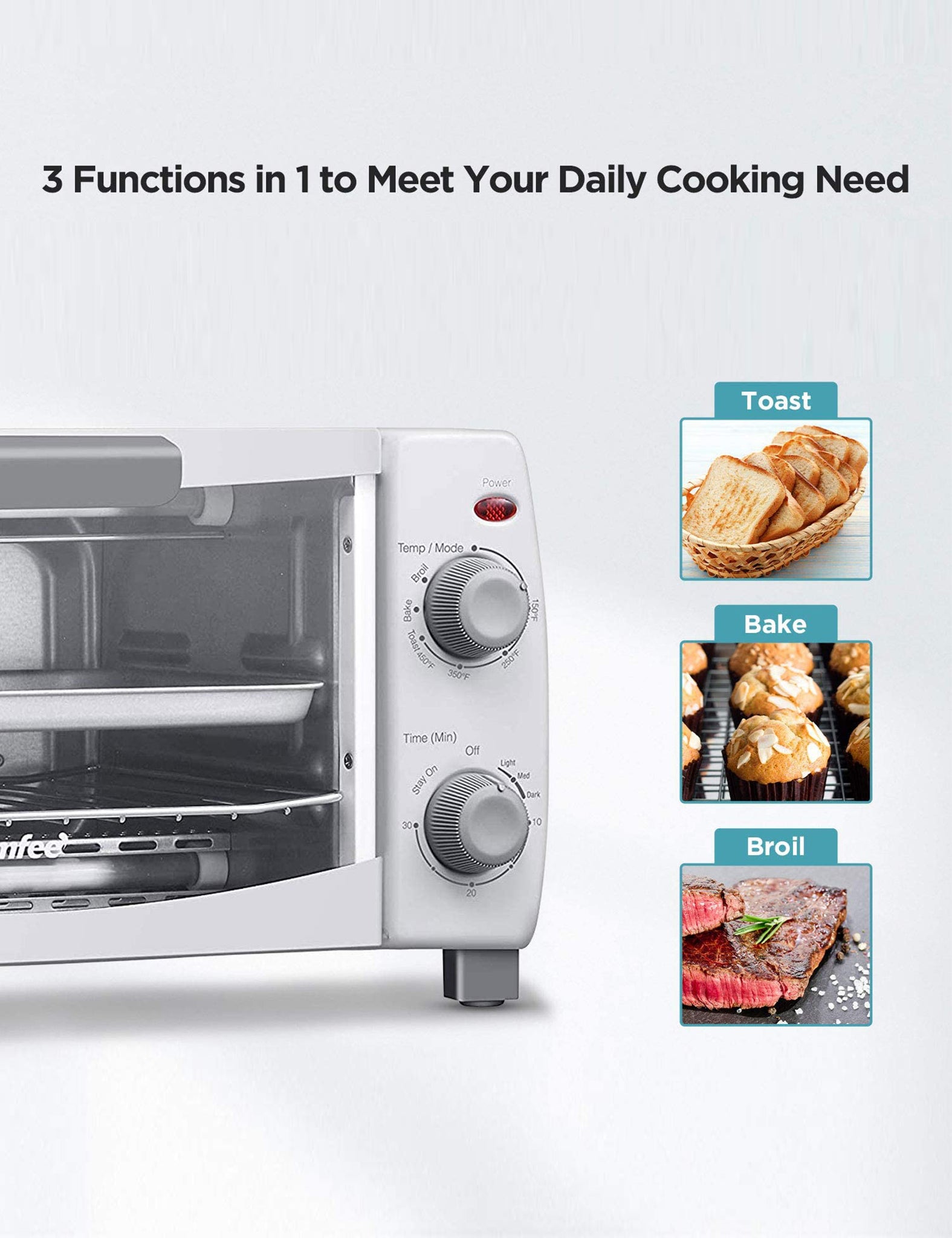 different ways you can cook with the comfee toaster oven